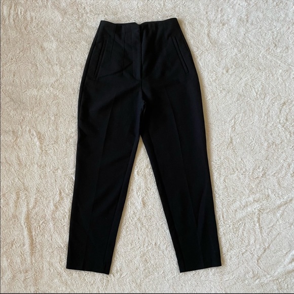 Black High Waisted Tailored Trouser Pants XS - Picture 3 of 14